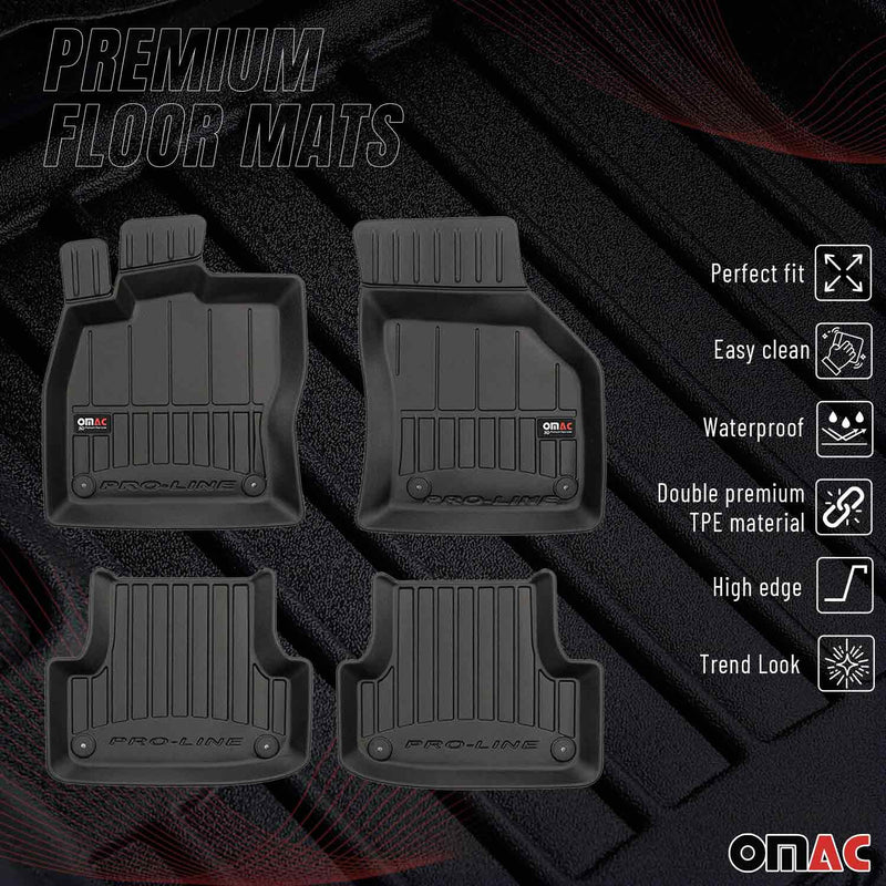 OMAC Tapis de sol caoutchouc pour Audi A3 8V Sportback Berline 12-20 Premium