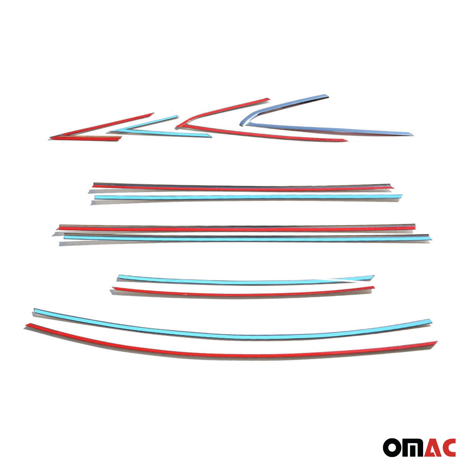 Garniture de Fenêtre pour Ford Focus Berline 2011-2018 Acier Inox 12Pcs