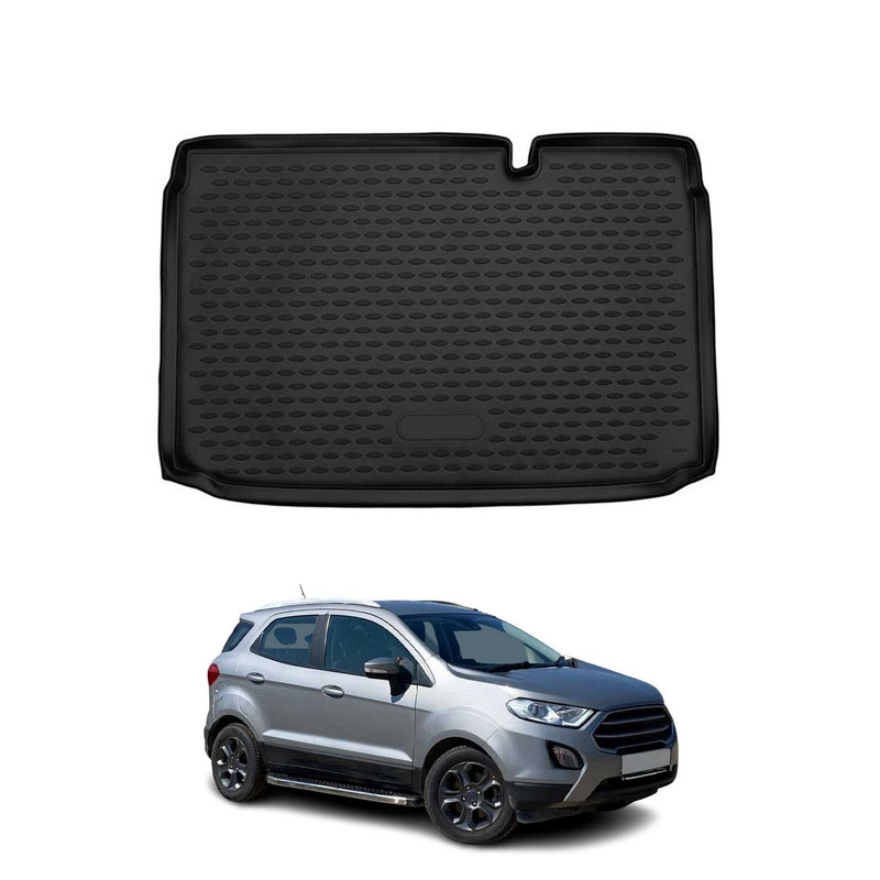 Tapis de Coffre pour Ford Ecosport 2017-2022 inférieur caoutchouc TPE 3D Noir