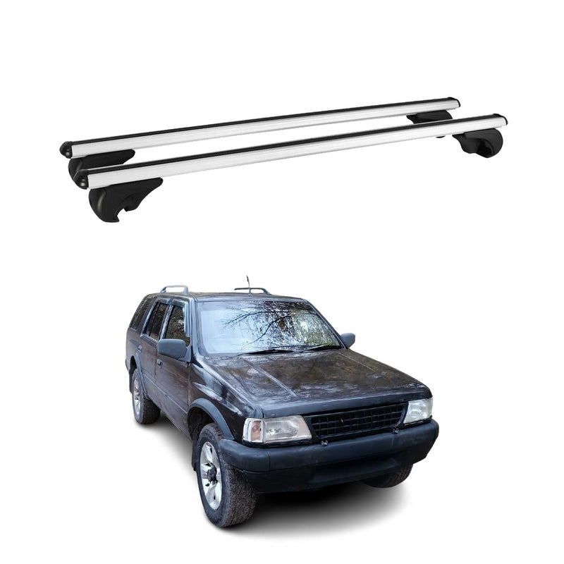 Barres de toit Transversales pour Opel Frontera 1992-1998 Aluminium Argent