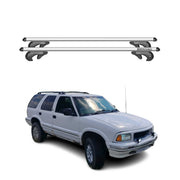 Barres de toit transversales pour GMC Jimmy Downsize 1995-05 90kg Alu Gris