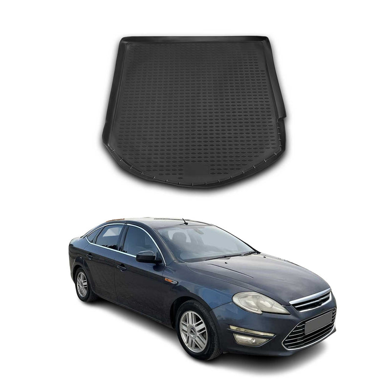 Tapis de Coffre pour Ford Mondeo mk4 Turnier 2007-2014 TPE Noir