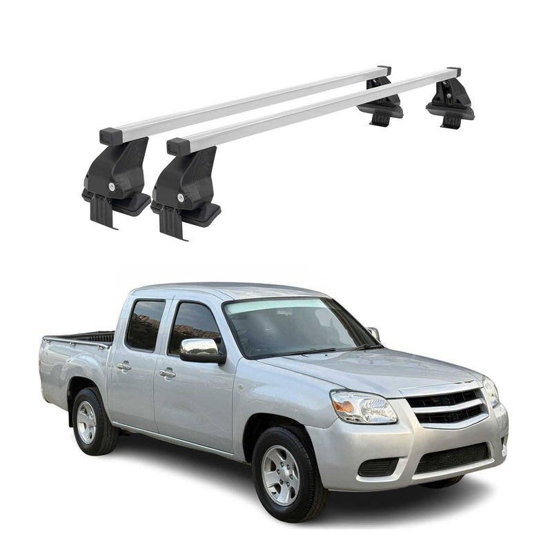 Barres de toit transversales pour Mazda BT-50 2011-2020 Gris