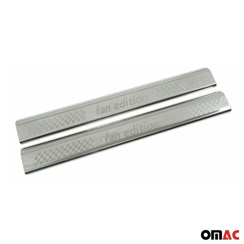 Seuils de porte pour VW Polo 2009-2017 inox chromés 2x