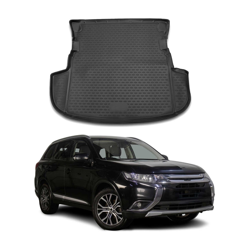 Tapis de Coffre pour Mitsubishi Outlander 2012-2021 TPE Noir