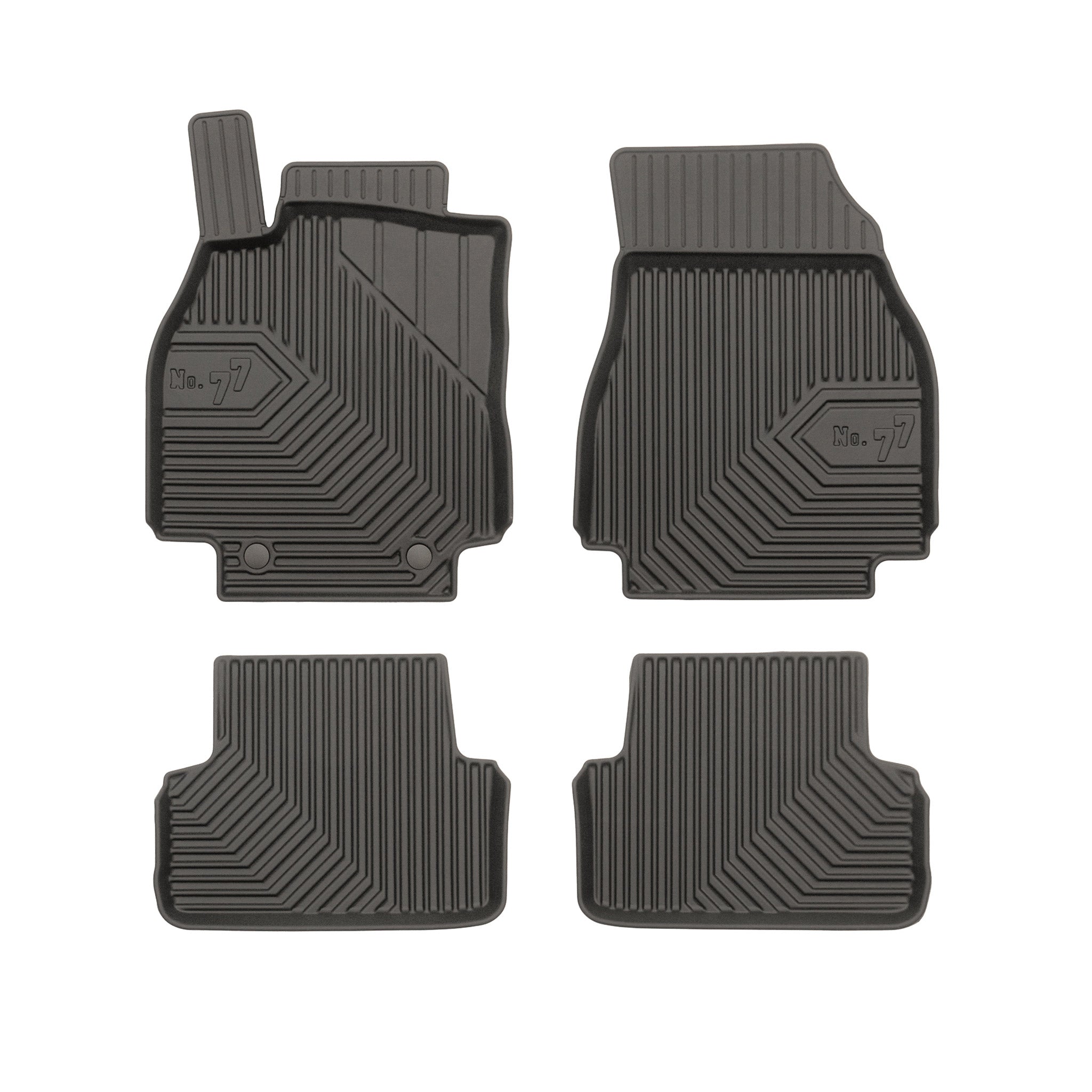 Tapis de Sol de Voiture pour Renault Megane II 2002-2009 TPE Imperméable 4Pcs