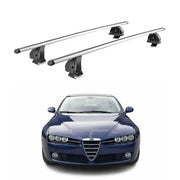 Barres de toit transversales Alu pour Alfa Romeo 159 Sportwagon 2005-2011