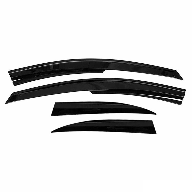 Déflecteurs de Vent pluie d'air pour Toyota Prius 2012-2015 Acrylique Noir 4 Pcs