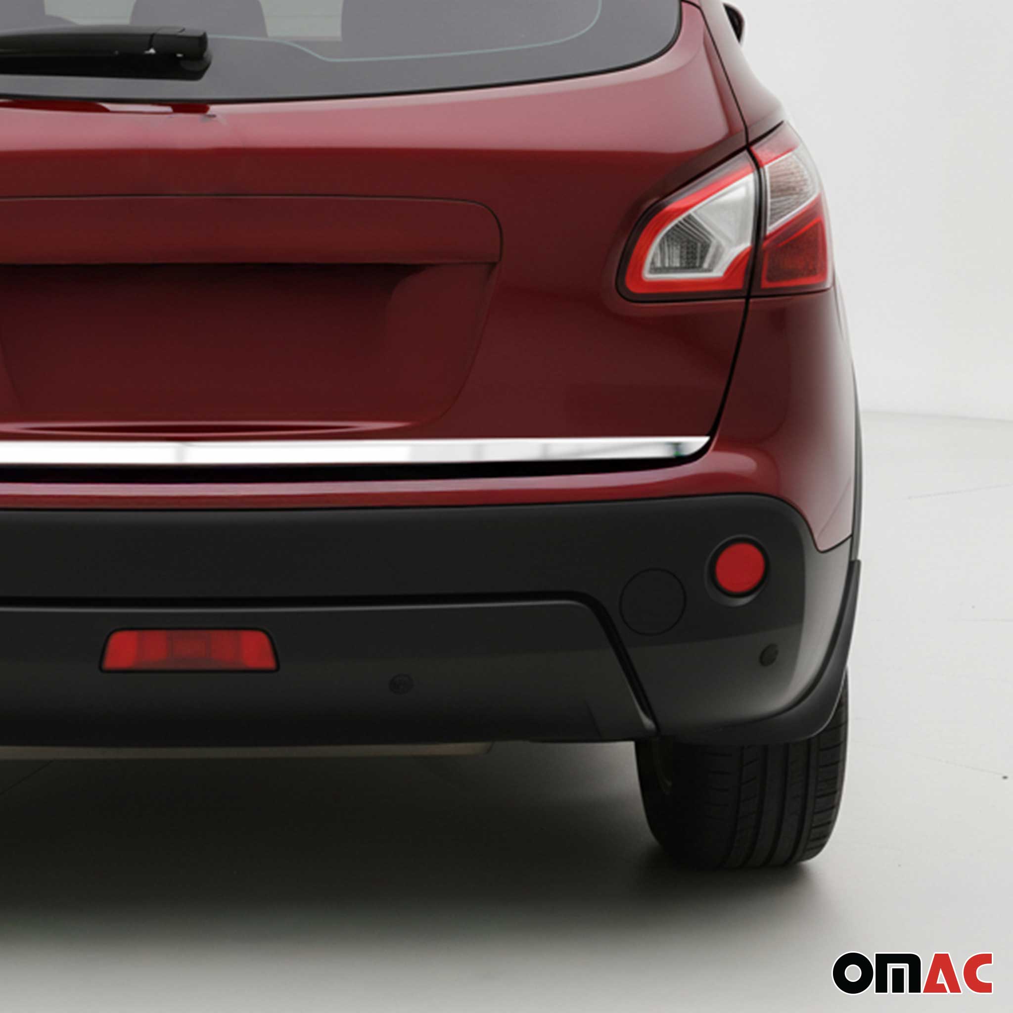 Garniture de Hayon Coffre pour Nissan Qashqai 2014-2021 acier inox Brossé