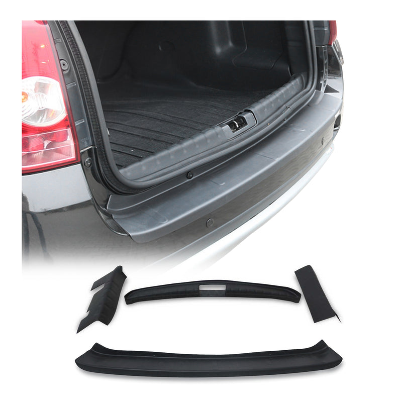 Kit Protection de Pare-Chocs arrière pour Dacia Duster 2010-2017 ABS Noir Mat