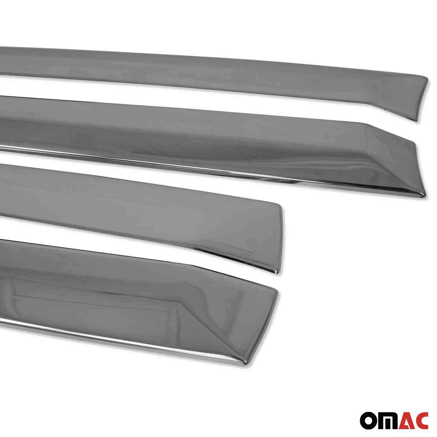 Garniture Baguette de porte latérale pour Peugeot 2008 2019-2026 inox Foncé 4Pcs