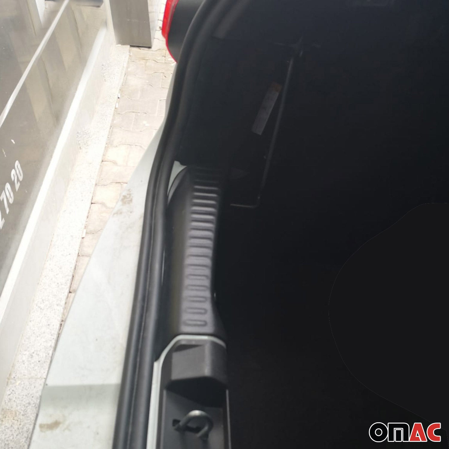 Protection de Pare-Chocs Arrière pour Dacia Sandero III 2021-2026 Acryl noir mat