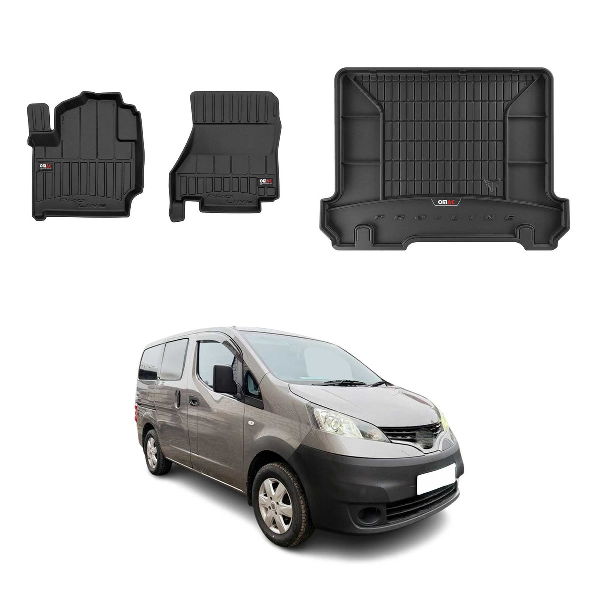 OMAC Kit Tapis de Sol et Coffre pour Nissan e-NV200 2014-2022