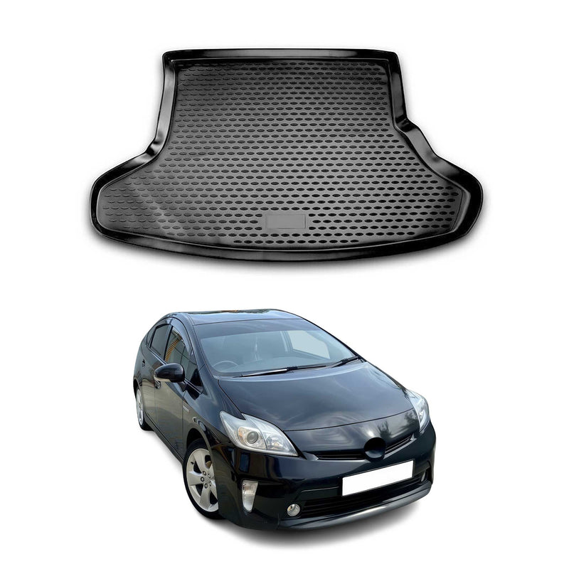 Tapis de Coffre pour Toyota Prius 2010-2015 HB en caoutchouc TPE 3D Noir 1Pcs