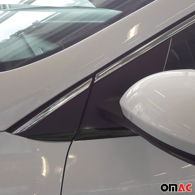 Baguettes pour contour Latérales pour Renault Megane 2015-2020 inox chrome
