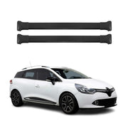 Barres De Toit Transversales pour Renault Clio IV Grandtour 2012-2019 Alu Noir