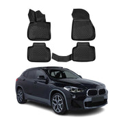 OMAC 3D Tapis de sol pour BMW X2 F39 2018-2023 en caoutchouc Noir