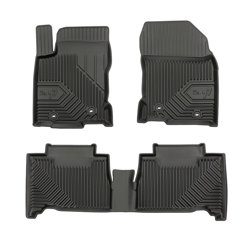 Tapis de Sol de Voiture pour Lexus NX I 2014-2021 sauf hybrid TPE Noir 3Pcs