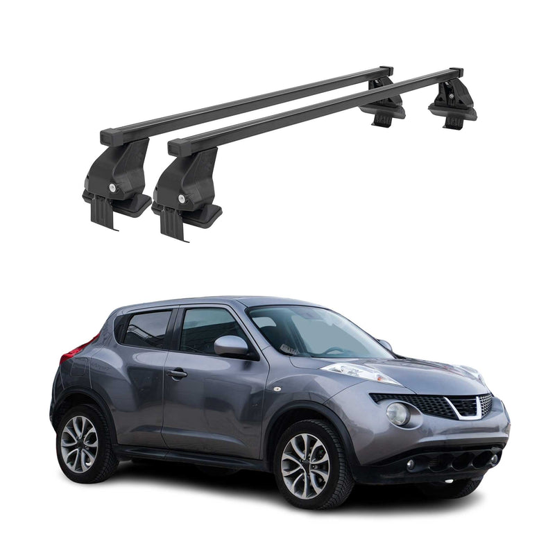 Barres Transversales Menabo pour Nissan Juke 2010-2019 Noir
