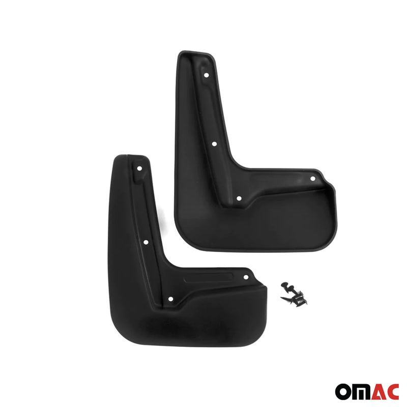 Bavettes Garde Boue pour VW Polo 2009-2014 Avant et Arrière Plastique Noir 4 Pcs
