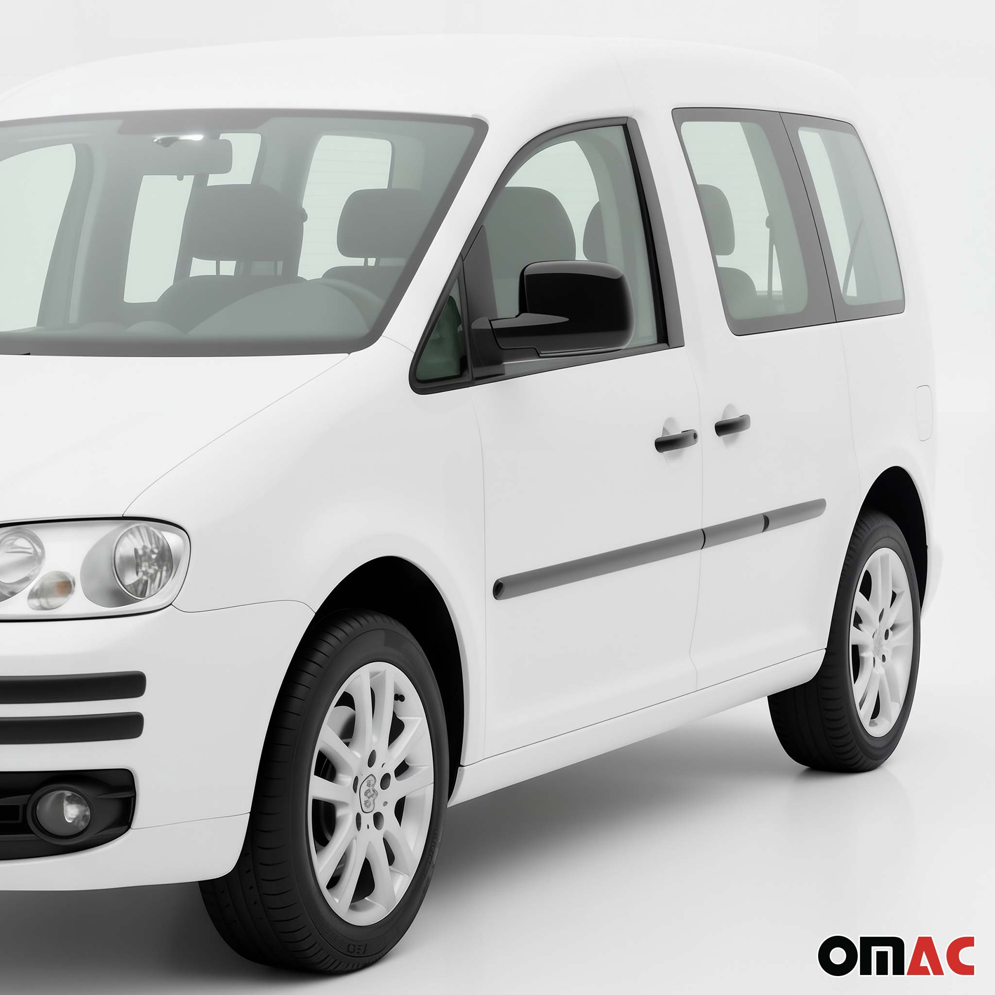 Couverture poignée de porte pour VW Caddy 2015-2020 3 Portes Acier Sombre 6Pcs