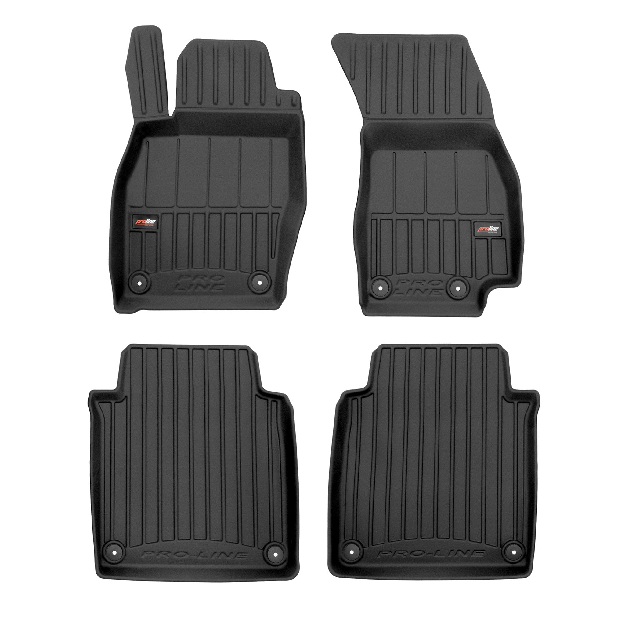 OMAC Tapis de sol caoutchouc pour Audi A8 S8 D5 Long 2017-2025 4Pcs Noir Premium