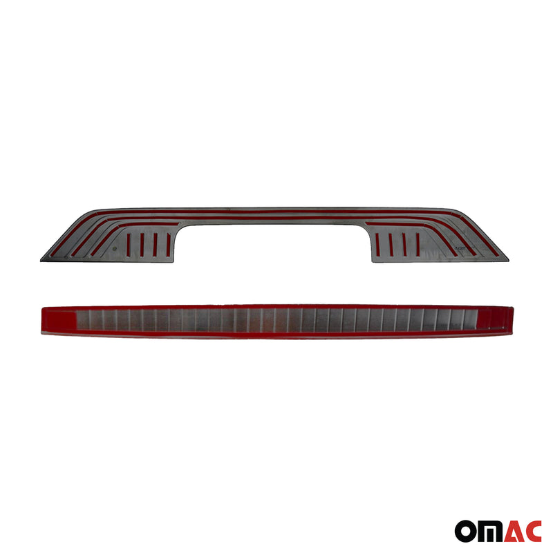 Kit Protection de Pare-Chocs arrière pour Mercedes Vito W447 2014-25 Sombre inox