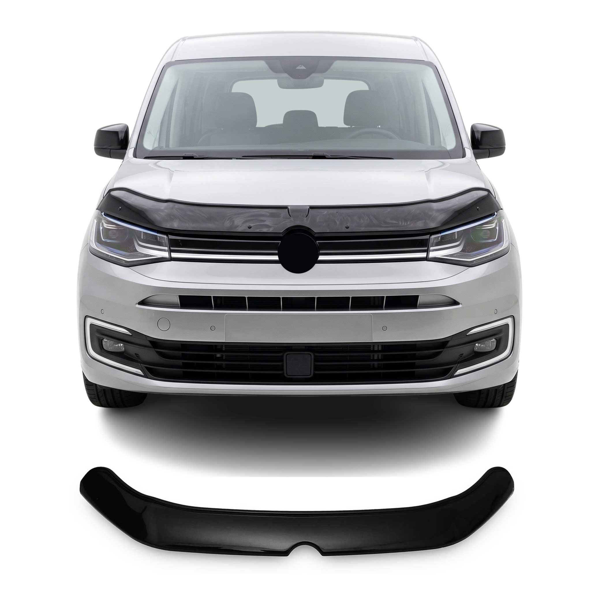 Déflecteur de Capot pour VW Caddy 2020-2026 en Acrylique Noir