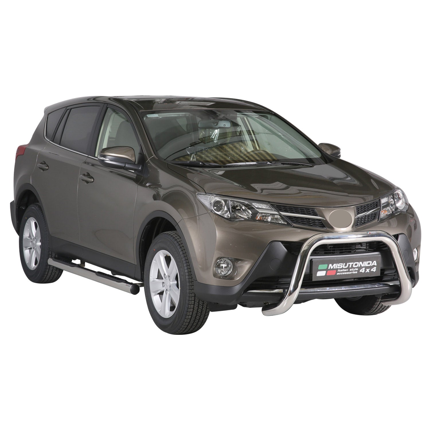 Pare-buffle Avant pour Toyota RAV4 XA40 2013-2015 76 mm en Acier Gris