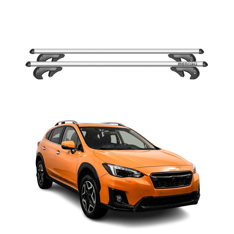 Barres de toit transversales pour Subaru XV 2011-2018 90kg Alu Gris 2x