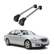 Barres de toit transversales pour Mercedes Classe E W211 2003-2009 gris en Alu