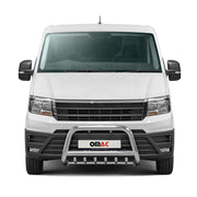 Pare-Buffle Avant Pour VW Crafter 2017-2026 en Acier Inoxy Argent