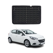 Tapis de coffre pour Opel Corsa E 2014-2019 Noir 3D en Caoutchouc TPE