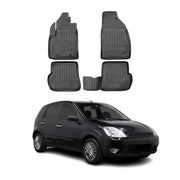 Tapis de sol pour Ford Fiesta V 2005-2008 en caoutchouc TPE 3D Noir 4Pcs