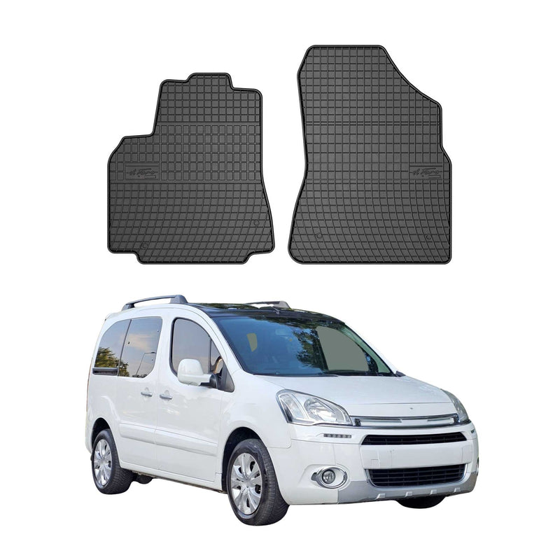 Tapis de Sol pour Citroen Berlingo 2008-2018 Noir Caoutchouc