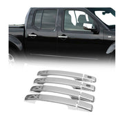 Couverture de poignée de porte pour Nissan Navara 2006-2015 Inox 4Pcs