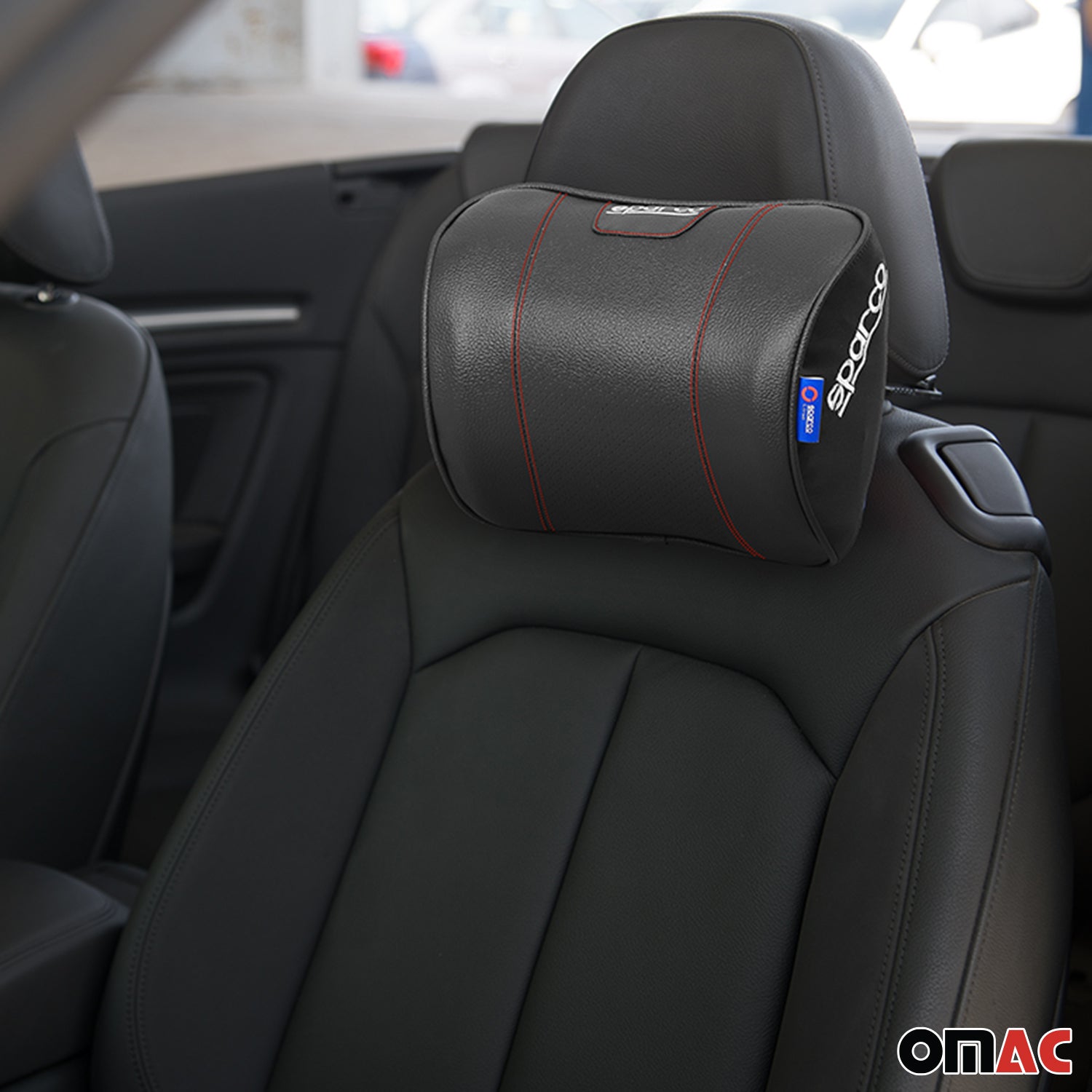 SPARCO coussin de cou de voiture oreiller en mousse à mémoire de forme noir