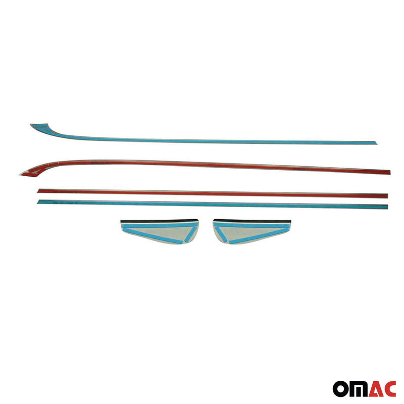Garniture de Fenêtre pour Renault Megane HB 2008-2016 Acier Inox 6Pcs