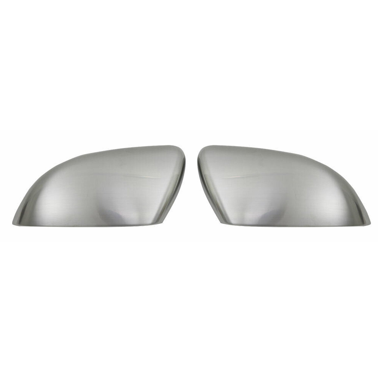 Coques de Rétroviseurs pour VW Golf VI 2008-2012 Acier Inoxy Chromé Argent
