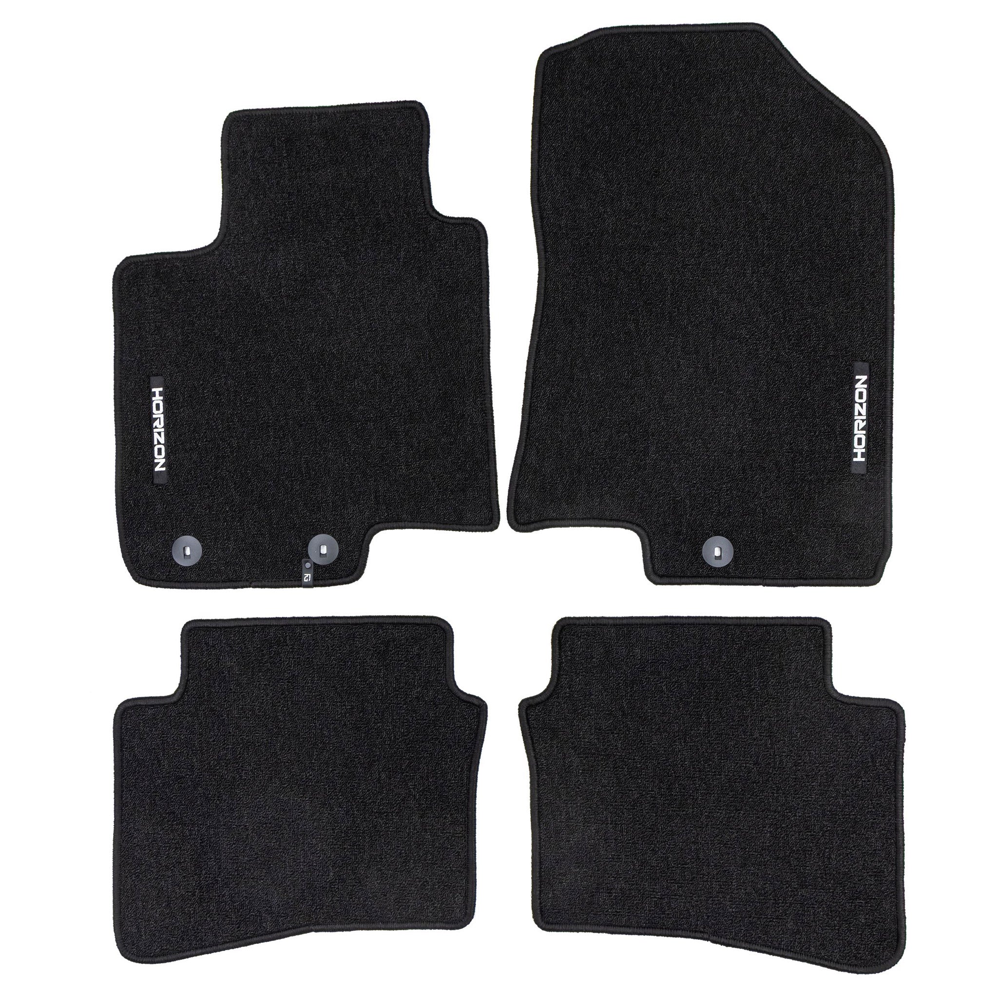 Tapis de Sol de Voiture pour Hyundai i20 II 2014-2020 Velours Imperméable 4Pcs