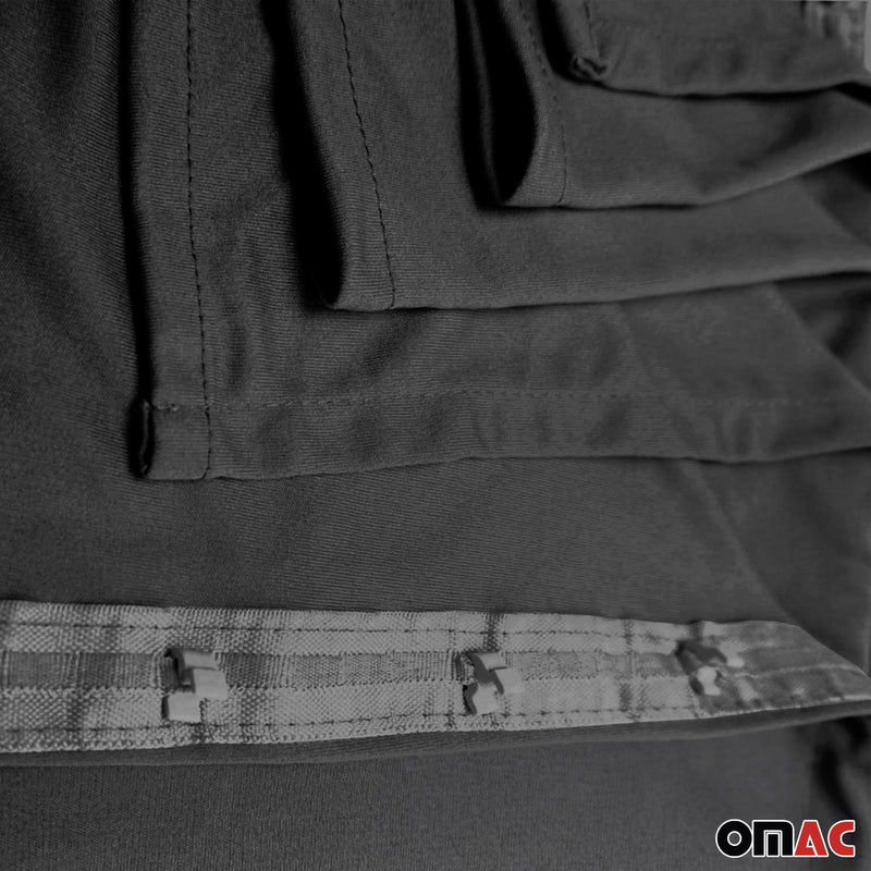 Rideaux de fenêtre pour VW T5 Transporter V court noir
