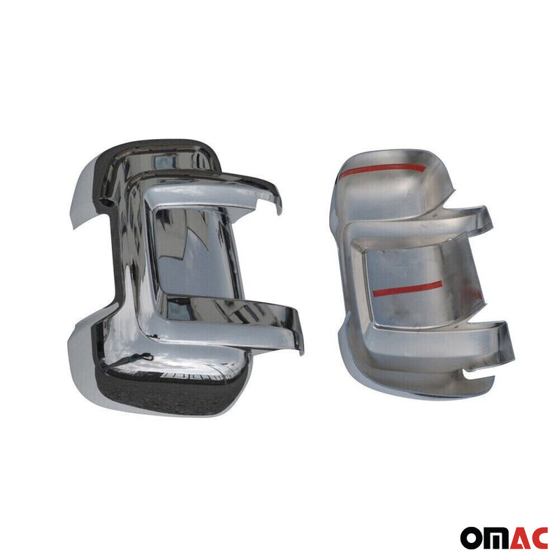 Coques de Rétroviseurs pour Fiat Ducato 2006-2025 en ABS Argent