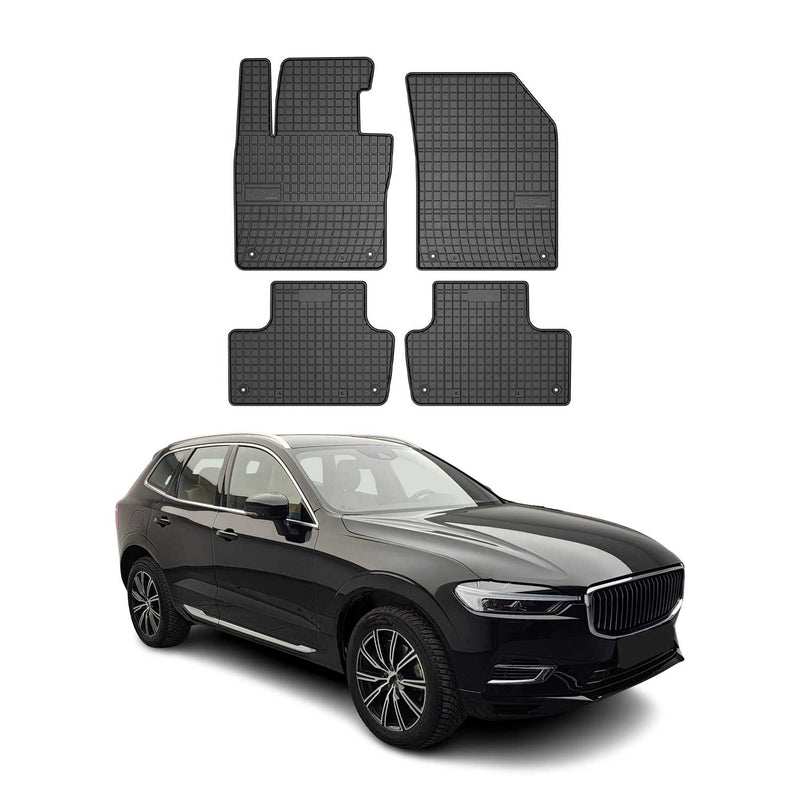 Tapis de Sol pour Volvo XC60 2017-2022 Caoutchouc Noir