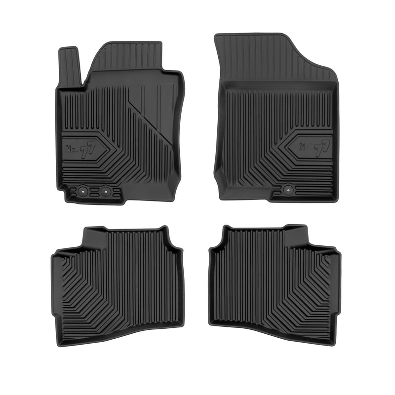 Tapis de Sol de Voiture pour Hyundai i30 I Break 2007-2012 TPE Durable Noir 4Pcs