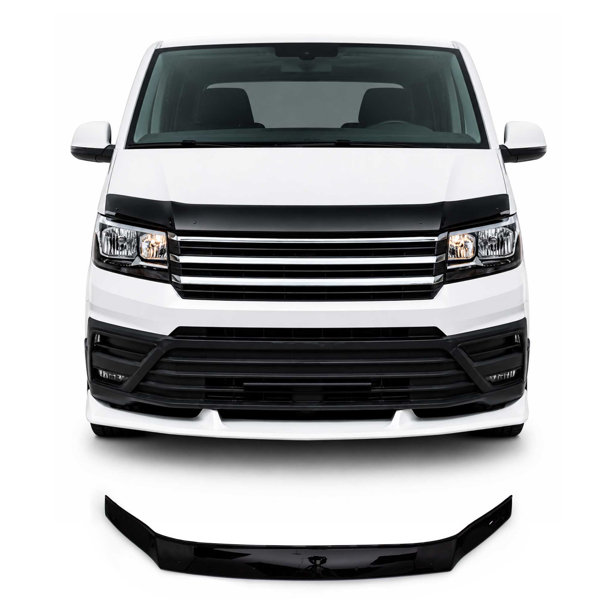 Déflecteur de Capot pour VW Crafter 2017-2026 en Acrylique Noir