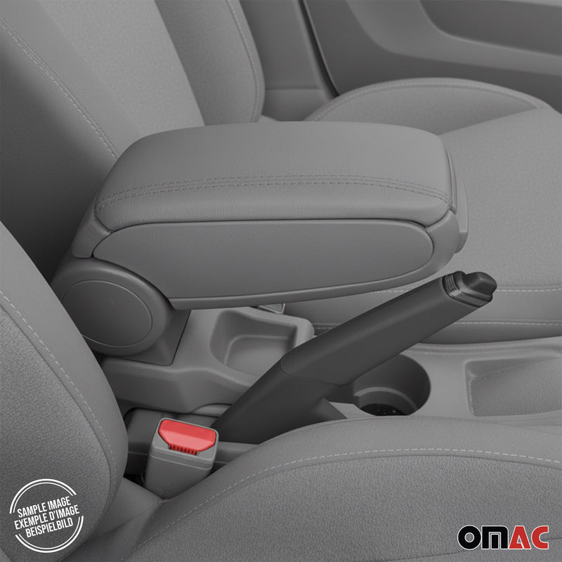 Accoudoir central pour Dacia Duster 2010-2017 Vinyl Abs Gris Simili-cuir