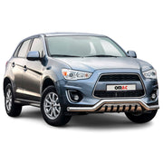 Pare-Buffle Avant Pour Mitsubishi ASX 2012-2016 Acier Inoxydable Argent
