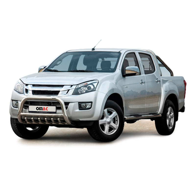 Pare-Buffle Avant Pour Isuzu D-Max 2012-2019 en Acier Argent