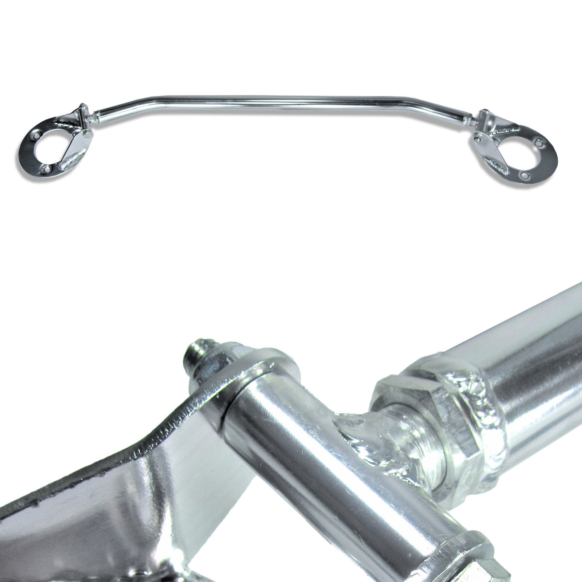 JOM Barre de Renfort Aluminium pour BMW E36 320i et 325i Aluminium Poli
