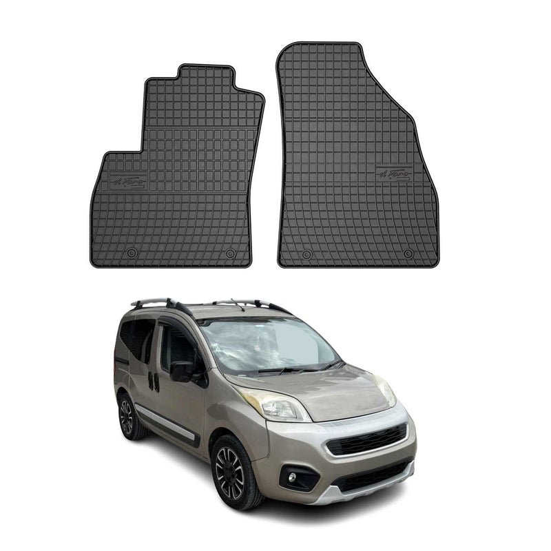 Tapis de Sol pour Fiat Qubo 2008-2024 OMAC Convient à 1ème rangée Noir 2x